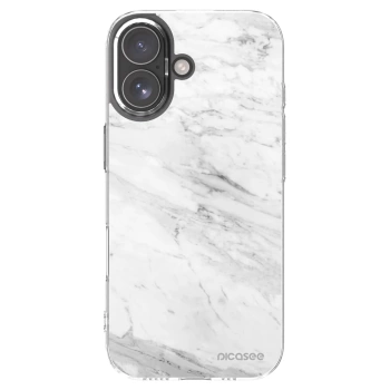 Picasee silikonska prozirna maskica za Apple iPhone 17 - White marble