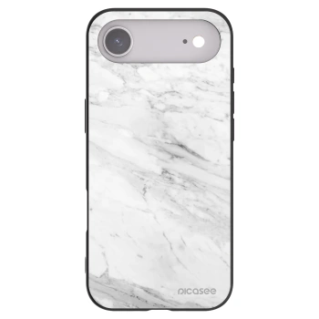 Picasee crna silikonska maskica za Apple iPhone Air - White marble