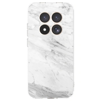 Picasee silikonska prozirna maskica za Xiaomi Redmi Note 15 Pro 4G - White marble