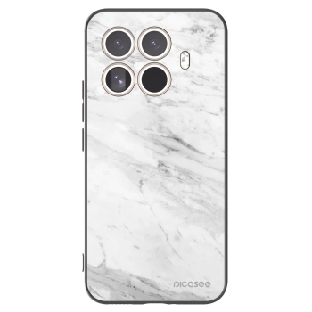 Picasee crna silikonska maskica za Xiaomi 15T Pro - White marble