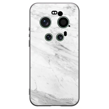Picasee crna silikonska maskica za Xiaomi 17 Ultra - White marble