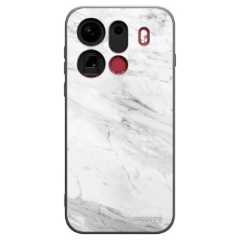 Picasee crna silikonska maskica za OPPO Find X9 Pro - White marble