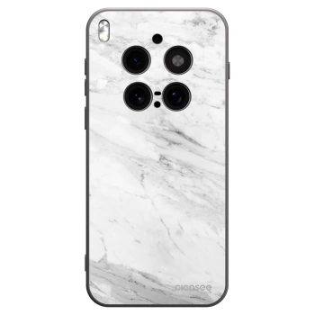 Picasee crna silikonska maskica za Vivo X300 Pro - White marble