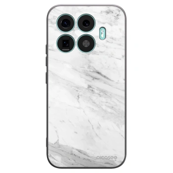 Picasee crna silikonska maskica za Xiaomi 17T - White marble