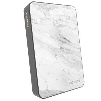 Prijenosni punjač s MagSafe 10 000 mAh Sivo - White marble
