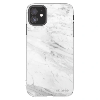 Picasee silikonska prozirna maskica za Apple iPhone 11 - White marble