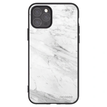Picasee crna silikonska maskica za Apple iPhone 11 Pro - White marble