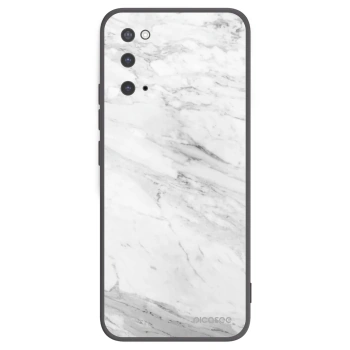 Picasee crna silikonska maskica za Samsung Galaxy S20 G980F - White marble