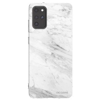 Picasee silikonska prozirna maskica za Samsung Galaxy S20+ G985F - White marble