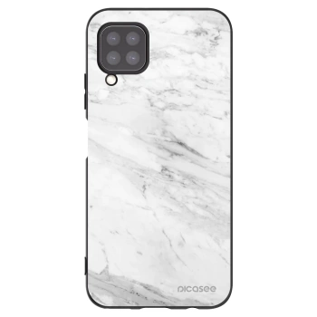 Picasee crna silikonska maskica za Huawei P40 Lite - White marble