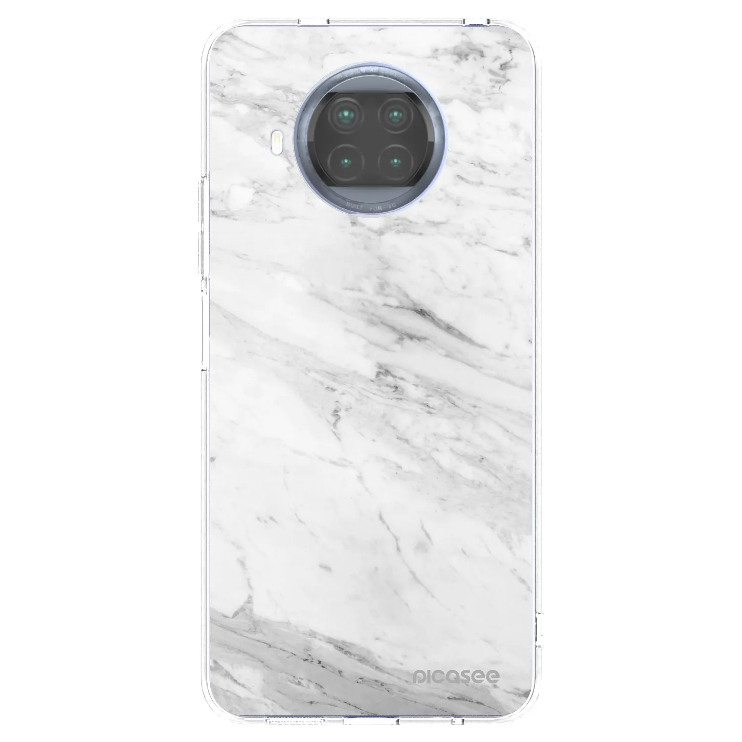 Picasee silikonska prozirna maskica za Xiaomi Mi 10T Lite - White marble