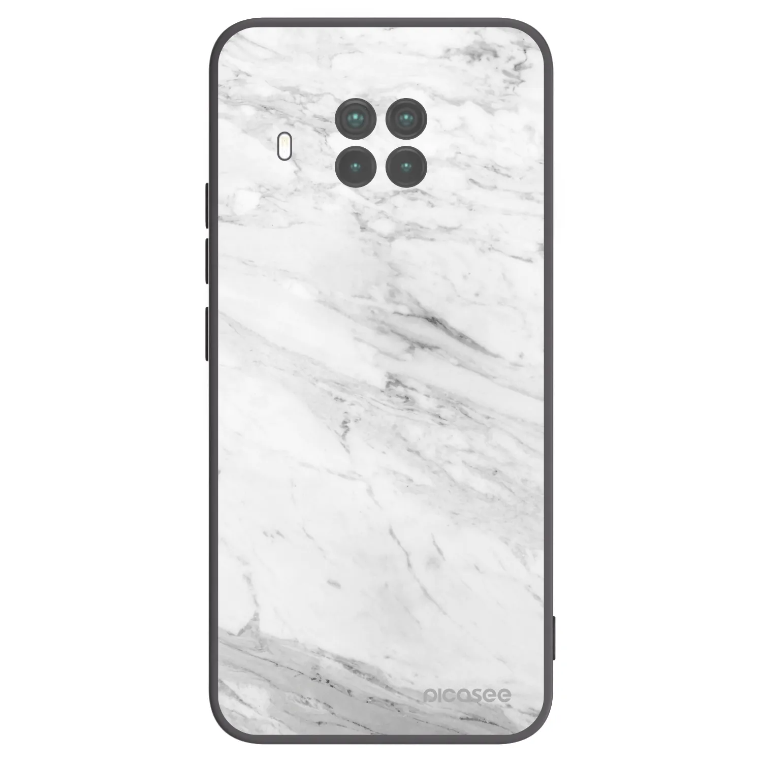 Picasee crna silikonska maskica za Xiaomi Mi 10T Lite - White marble