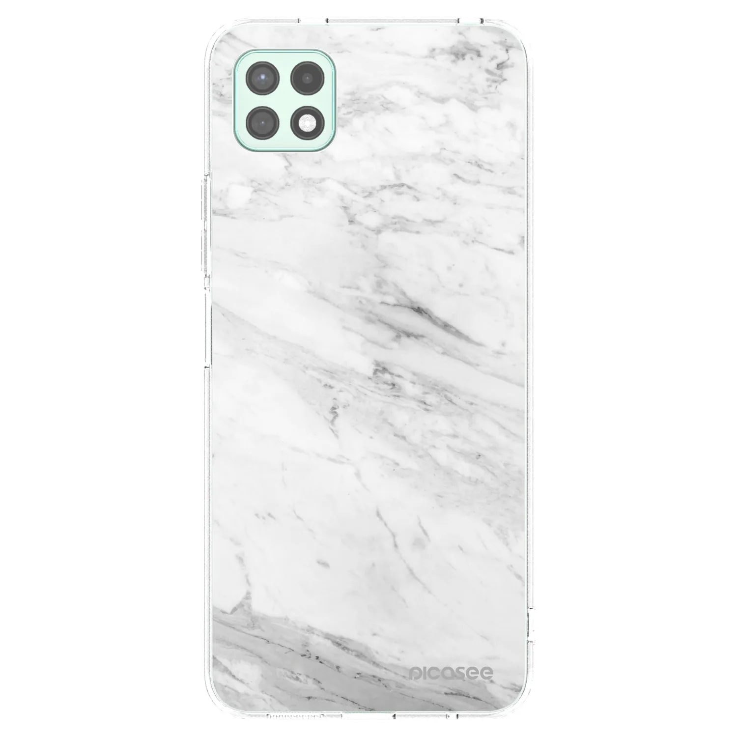 Picasee silikonska prozirna maskica za Samsung Galaxy A22 A226B 5G - White marble