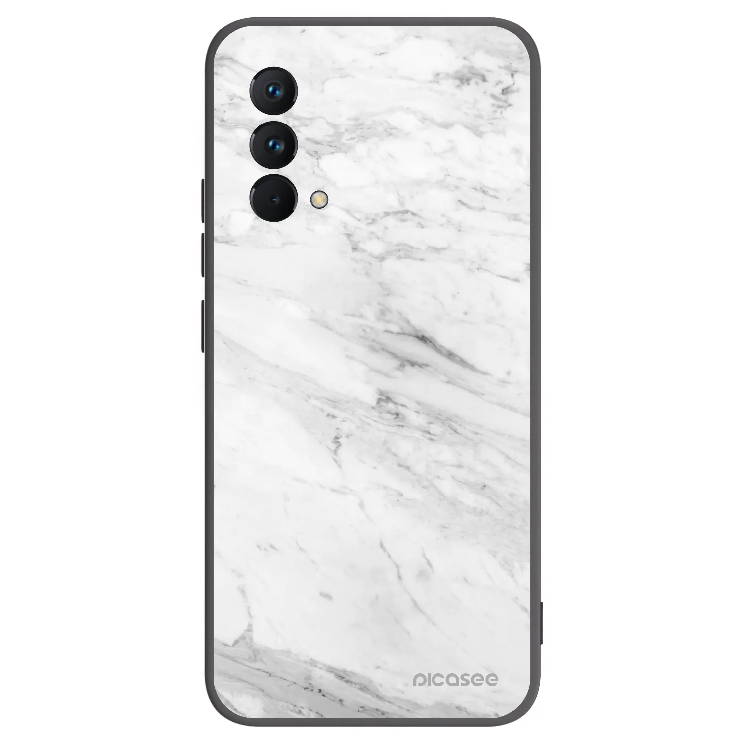 Picasee crna silikonska maskica za Realme GT Master Edition 5G - White marble