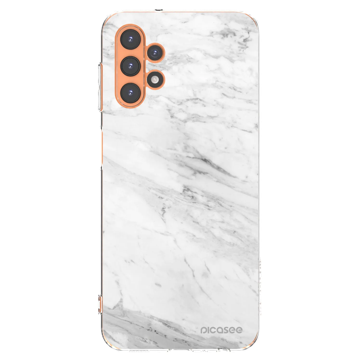 Picasee silikonska prozirna maskica za Samsung Galaxy A13 4G A135 - White marble