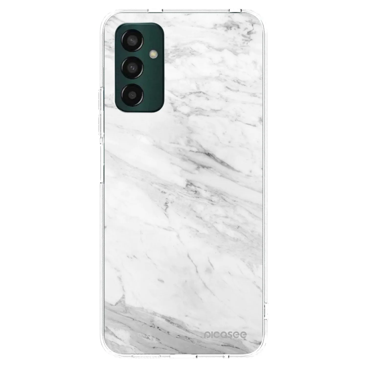 Picasee silikonska prozirna maskica za Samsung Galaxy M23 5G - White marble