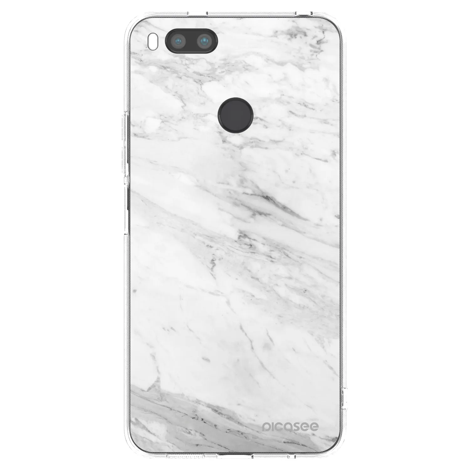 Picasee silikonska prozirna maskica za Xiaomi Redmi A1 - White marble
