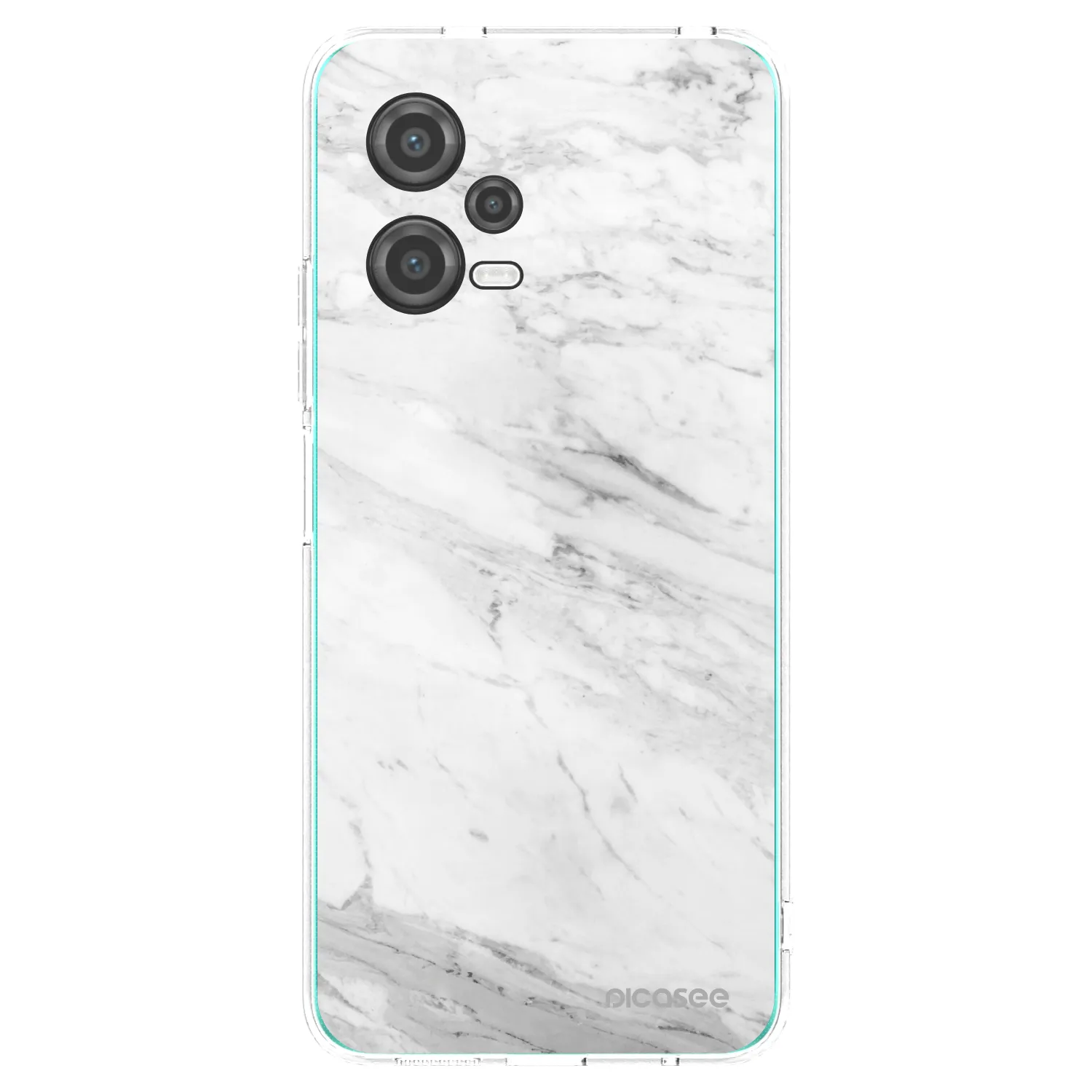 Picasee silikonska prozirna maskica za Xiaomi Poco X5 - White marble