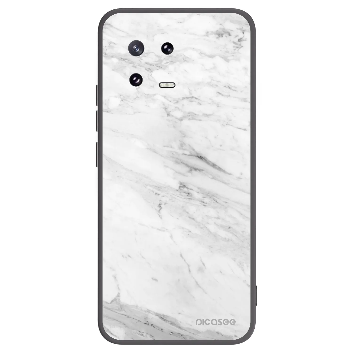 Picasee crna silikonska maskica za Xiaomi 13 Pro - White marble