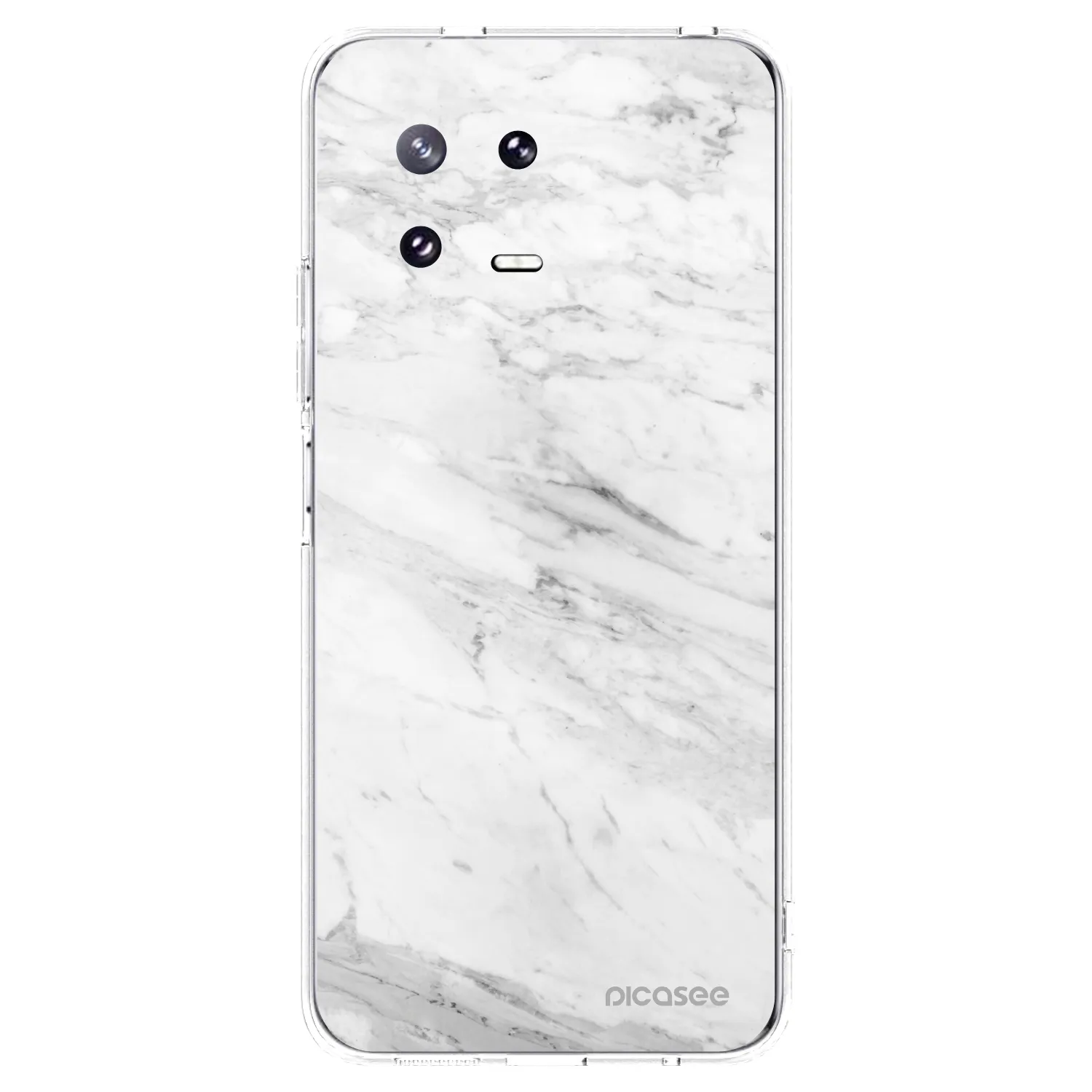 Picasee silikonska prozirna maskica za Xiaomi 13 Pro - White marble