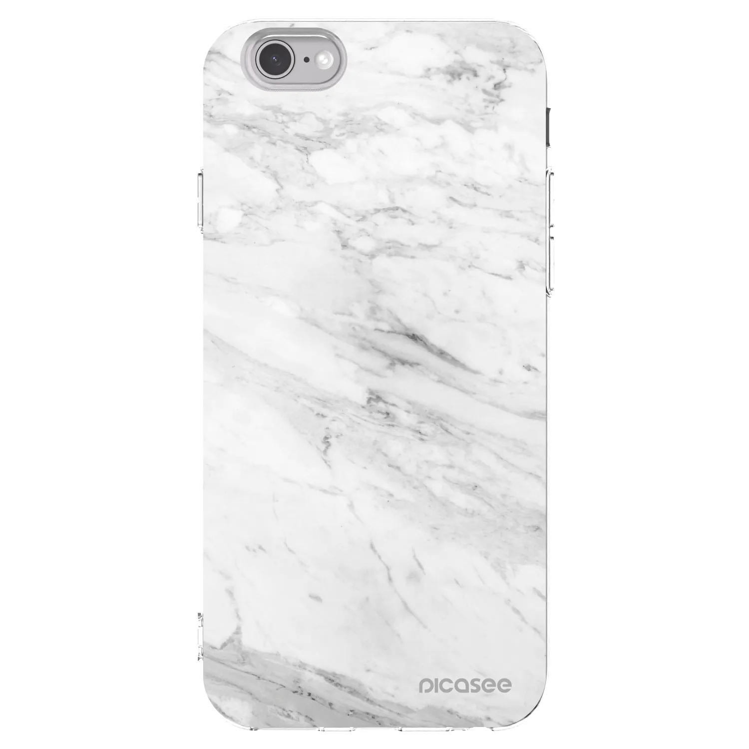 Picasee silikonska prozirna maskica za Apple iPhone 6/6S - White marble
