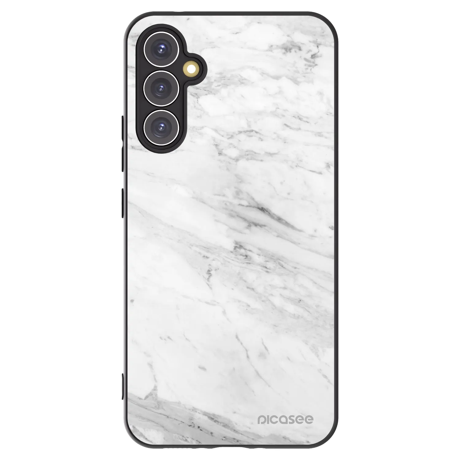 Picasee crna silikonska maskica za Samsung Galaxy A34 5G A346B - White marble