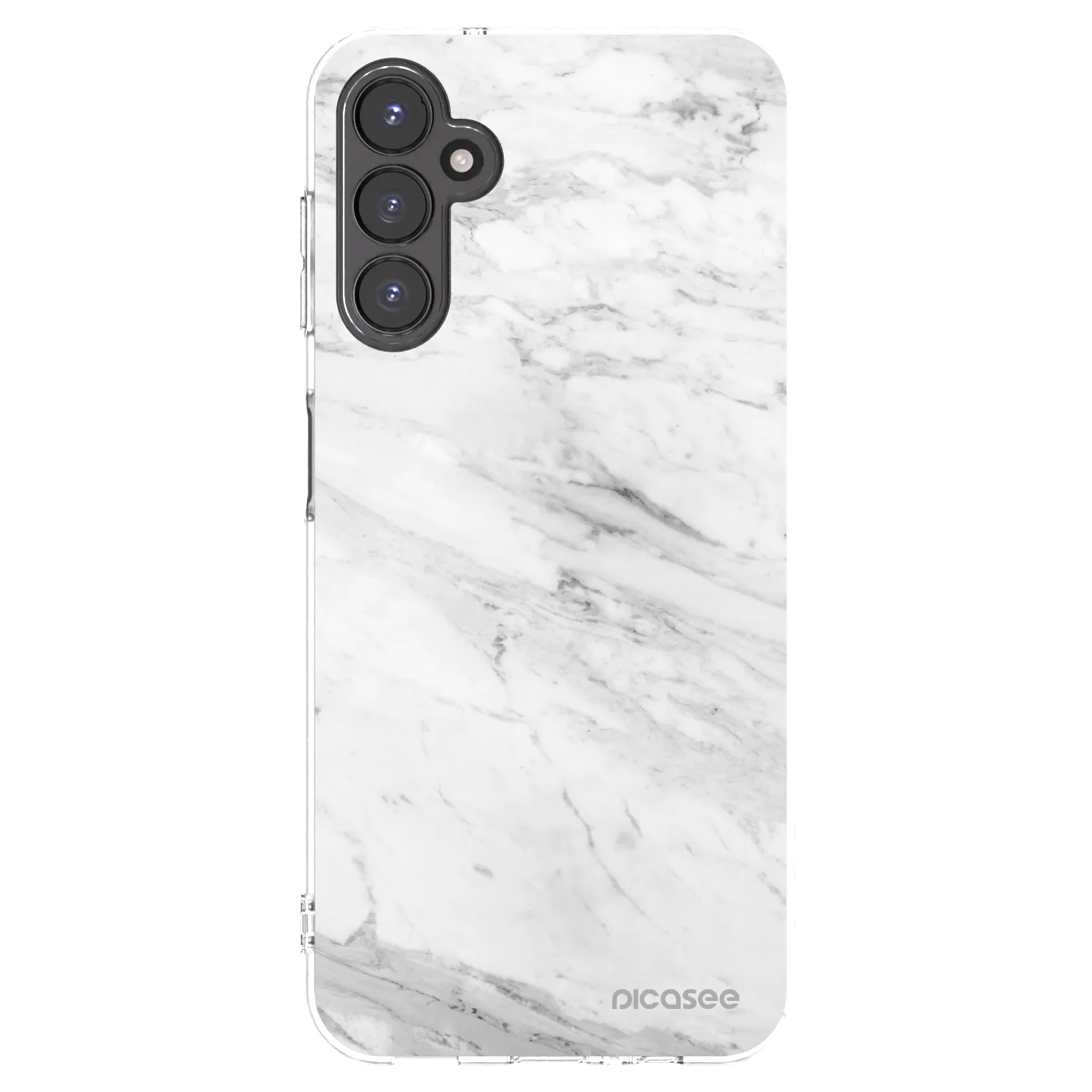Picasee silikonska prozirna maskica za Samsung Galaxy A14 4G A145R - White marble