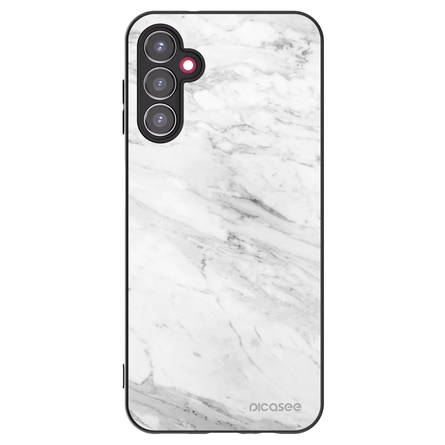 Picasee crna silikonska maskica za Samsung Galaxy A14 5G A146P - White marble
