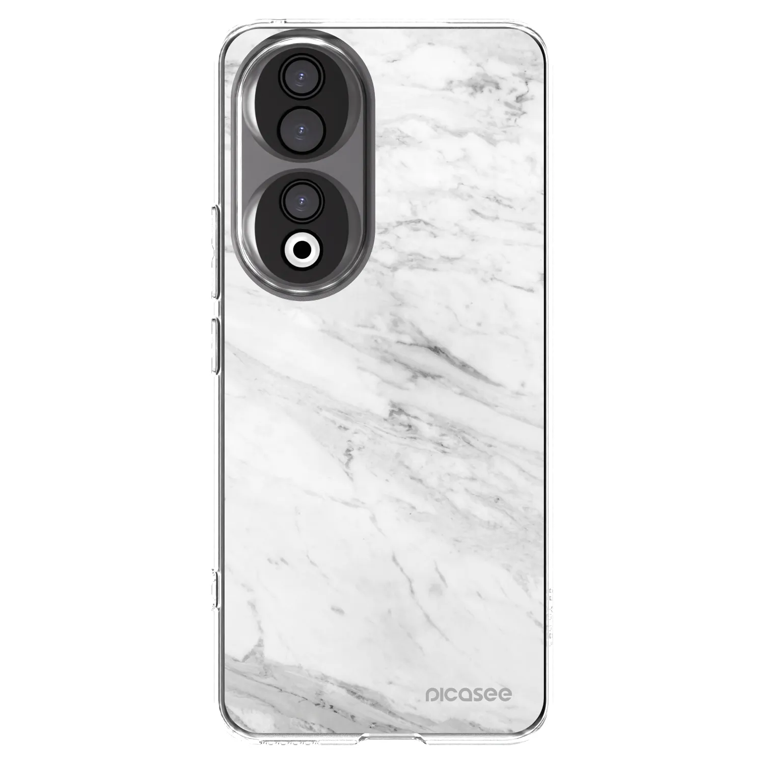 Picasee silikonska prozirna maskica za Honor 90 5G - White marble