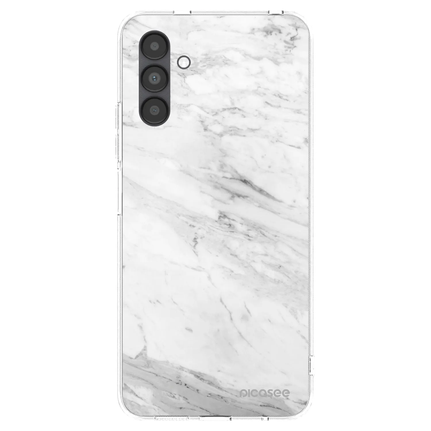 Picasee silikonska prozirna maskica za Samsung Galaxy A04s A047F - White marble