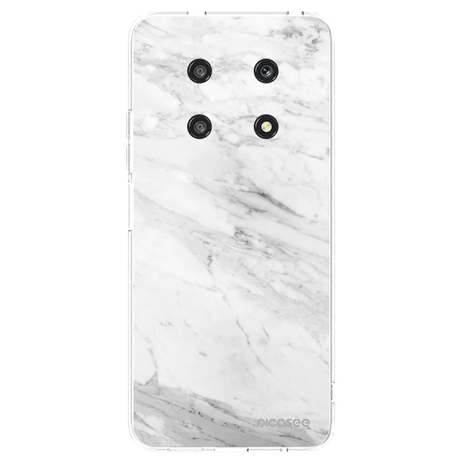 Picasee silikonska prozirna maskica za Honor Magic4 Lite 5G - White marble