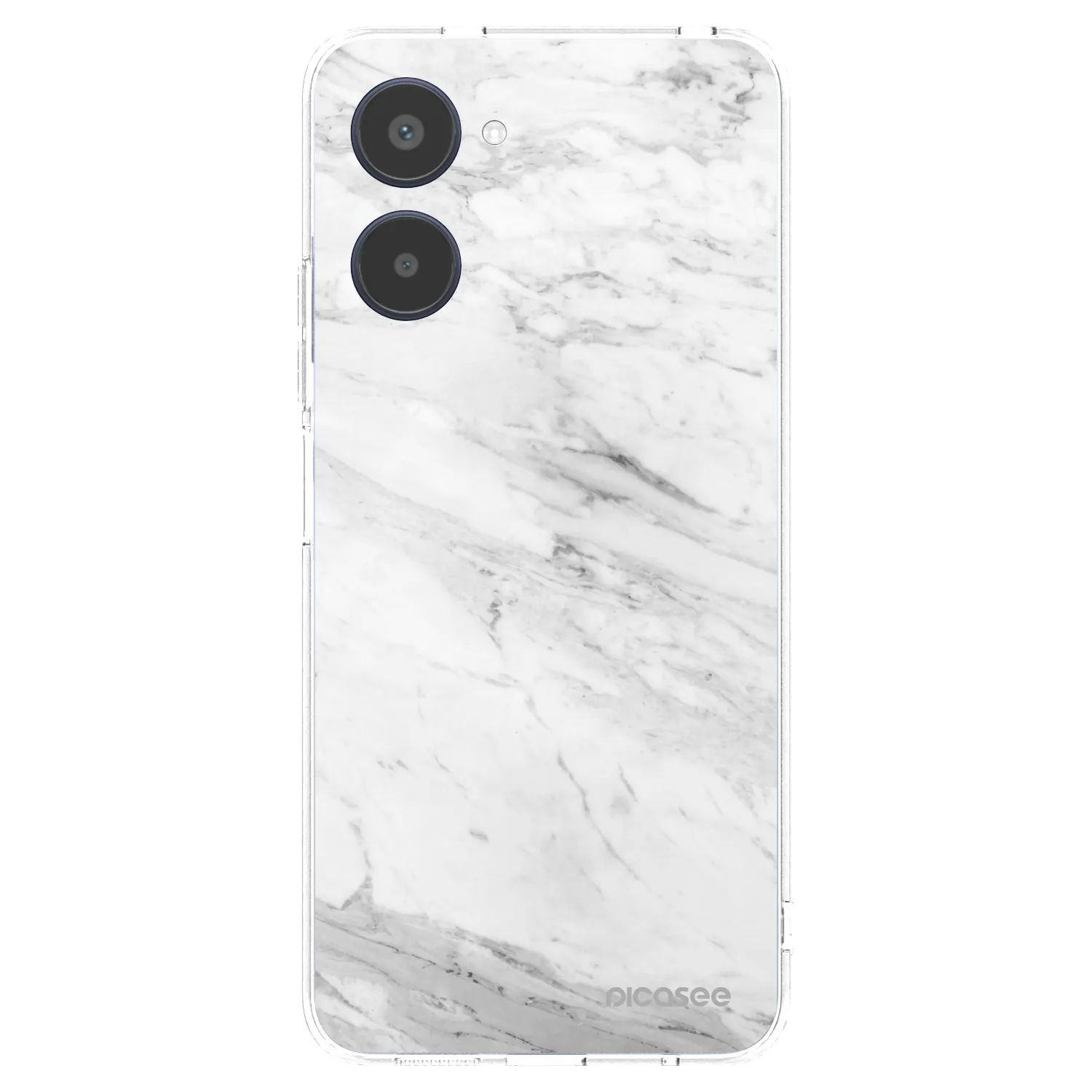 Picasee silikonska prozirna maskica za Realme 10 4G - White marble