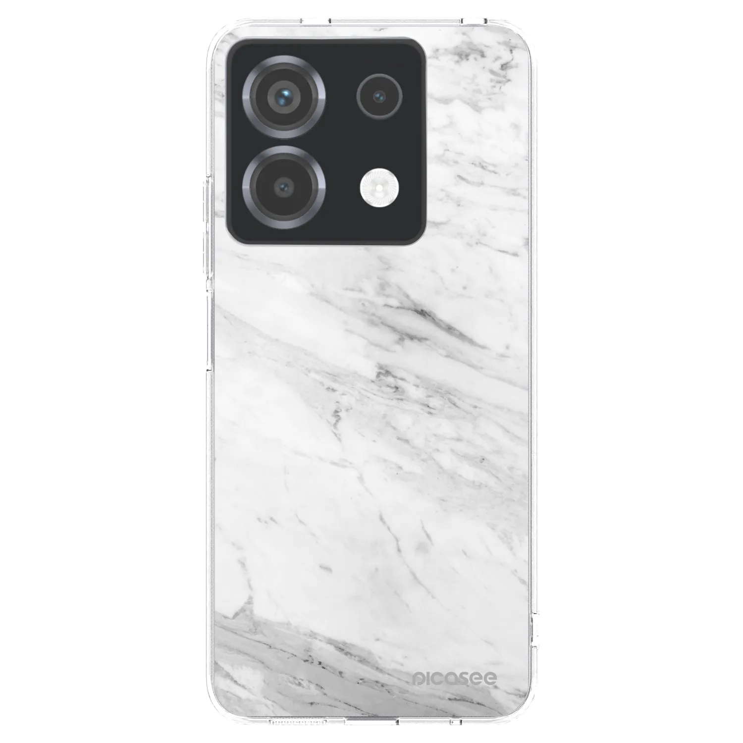 Picasee silikonska prozirna maskica za Xiaomi Poco X6 - White marble