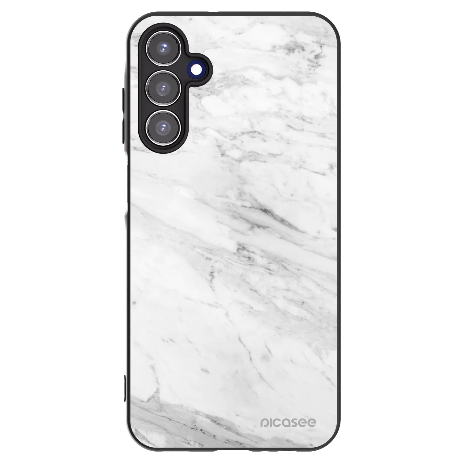 Picasee crna silikonska maskica za Samsung Galaxy A15 A156B 5G - White marble