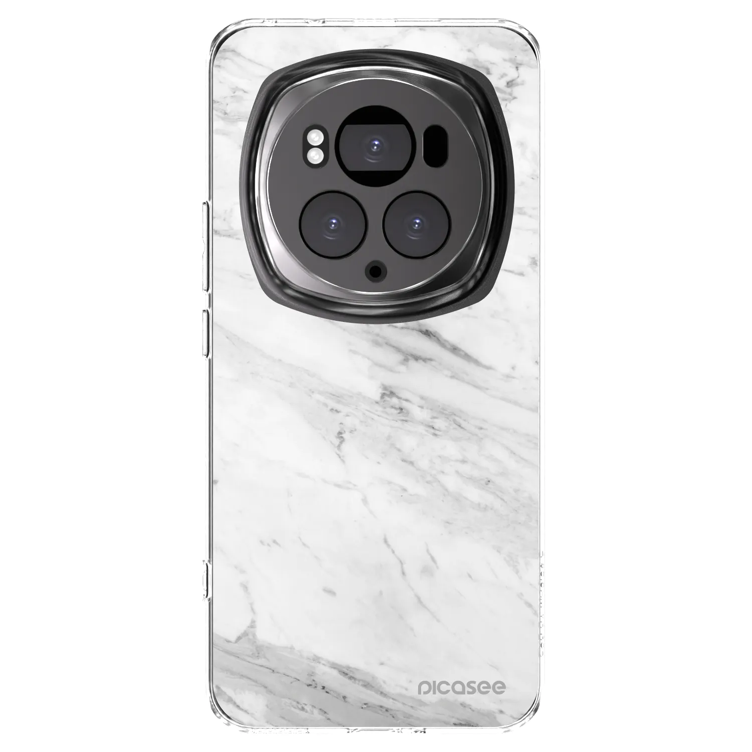 Picasee silikonska prozirna maskica za Honor Magic6 Pro - White marble