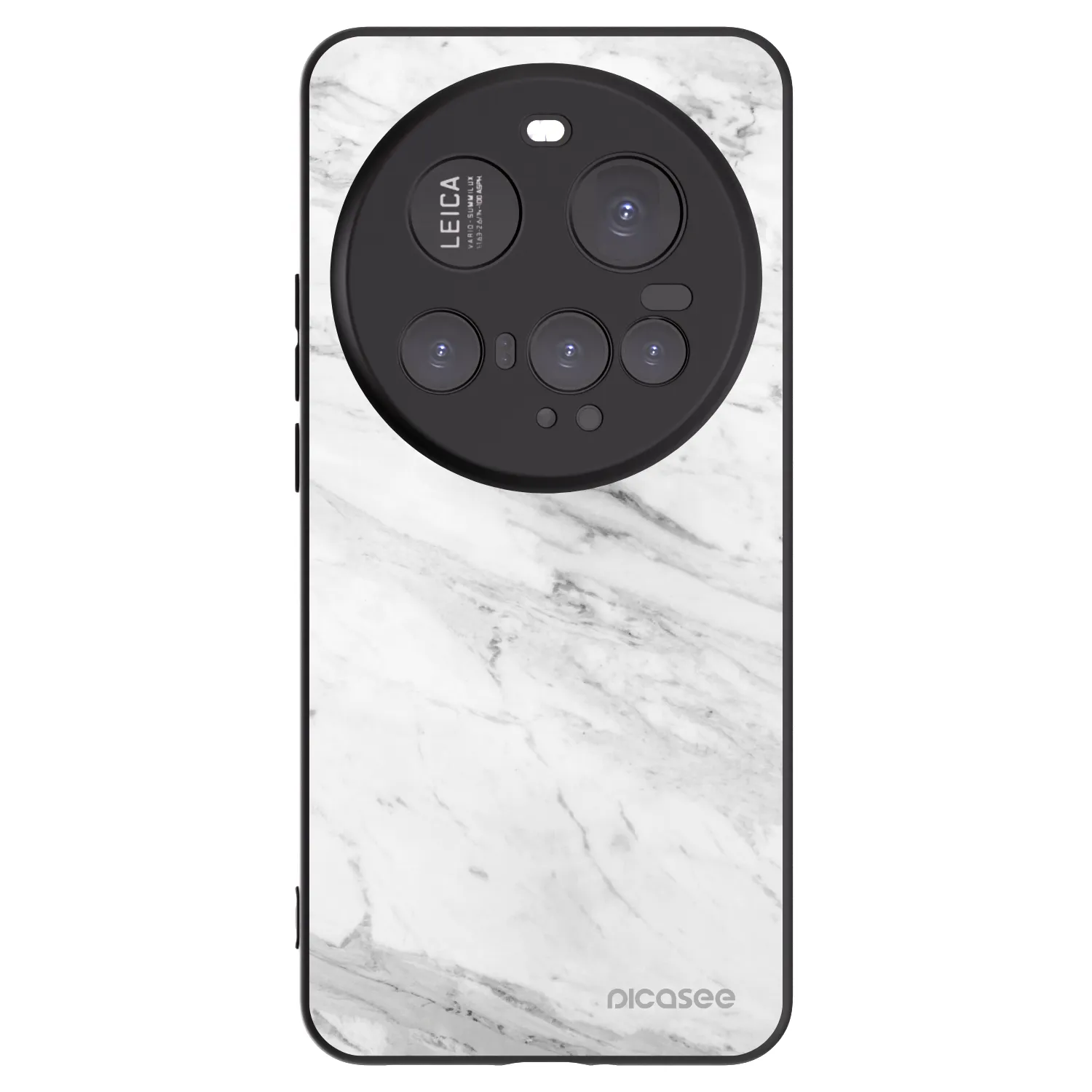 Picasee crna silikonska maskica za Xiaomi 15 Ultra - White marble