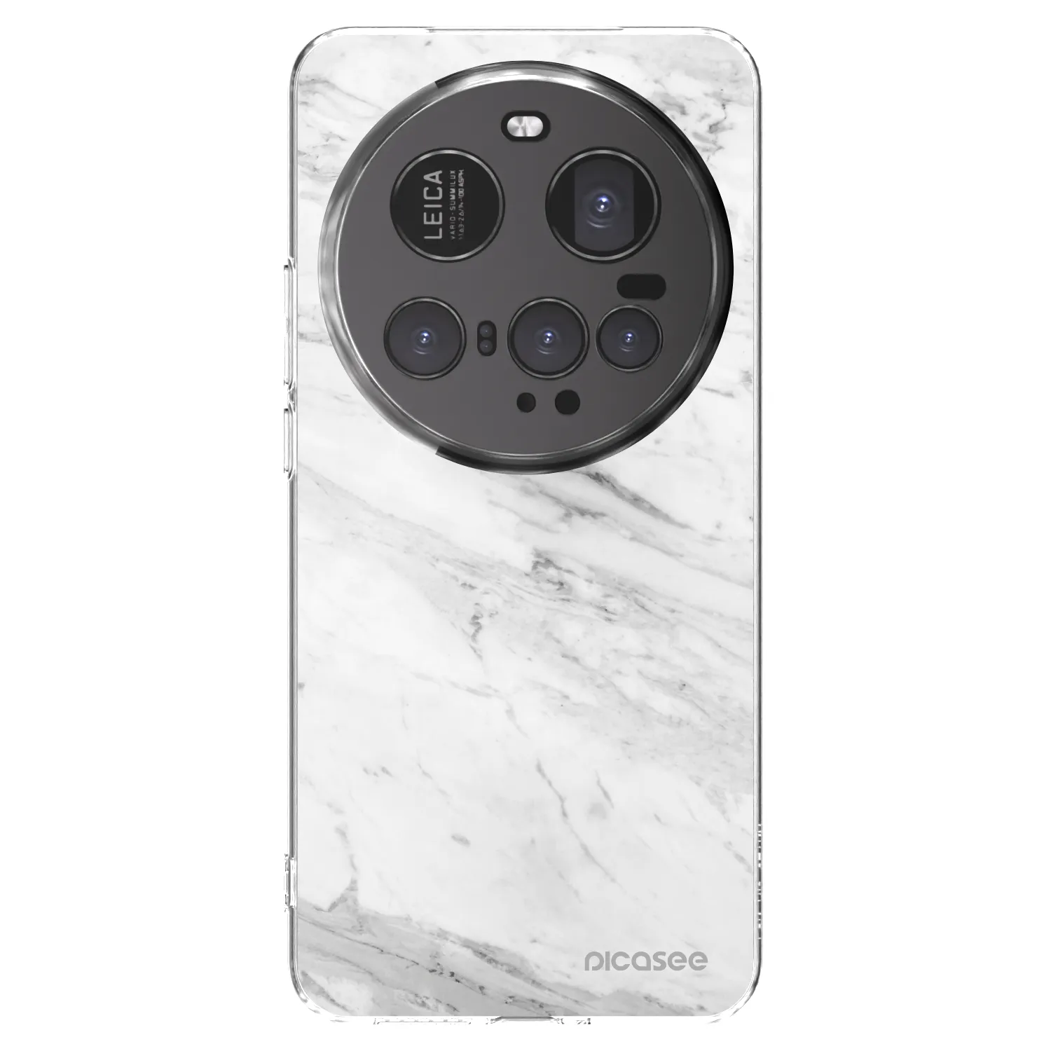 Picasee silikonska prozirna maskica za Xiaomi 15 Ultra - White marble