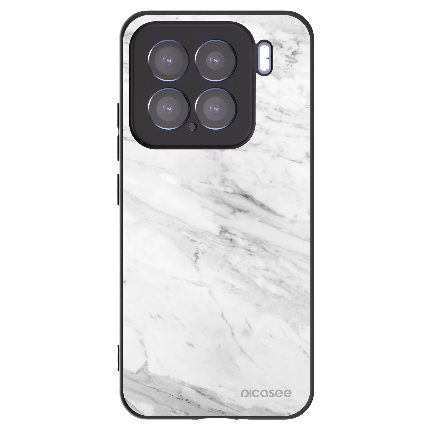 Picasee crna silikonska maskica za Xiaomi 15 - White marble