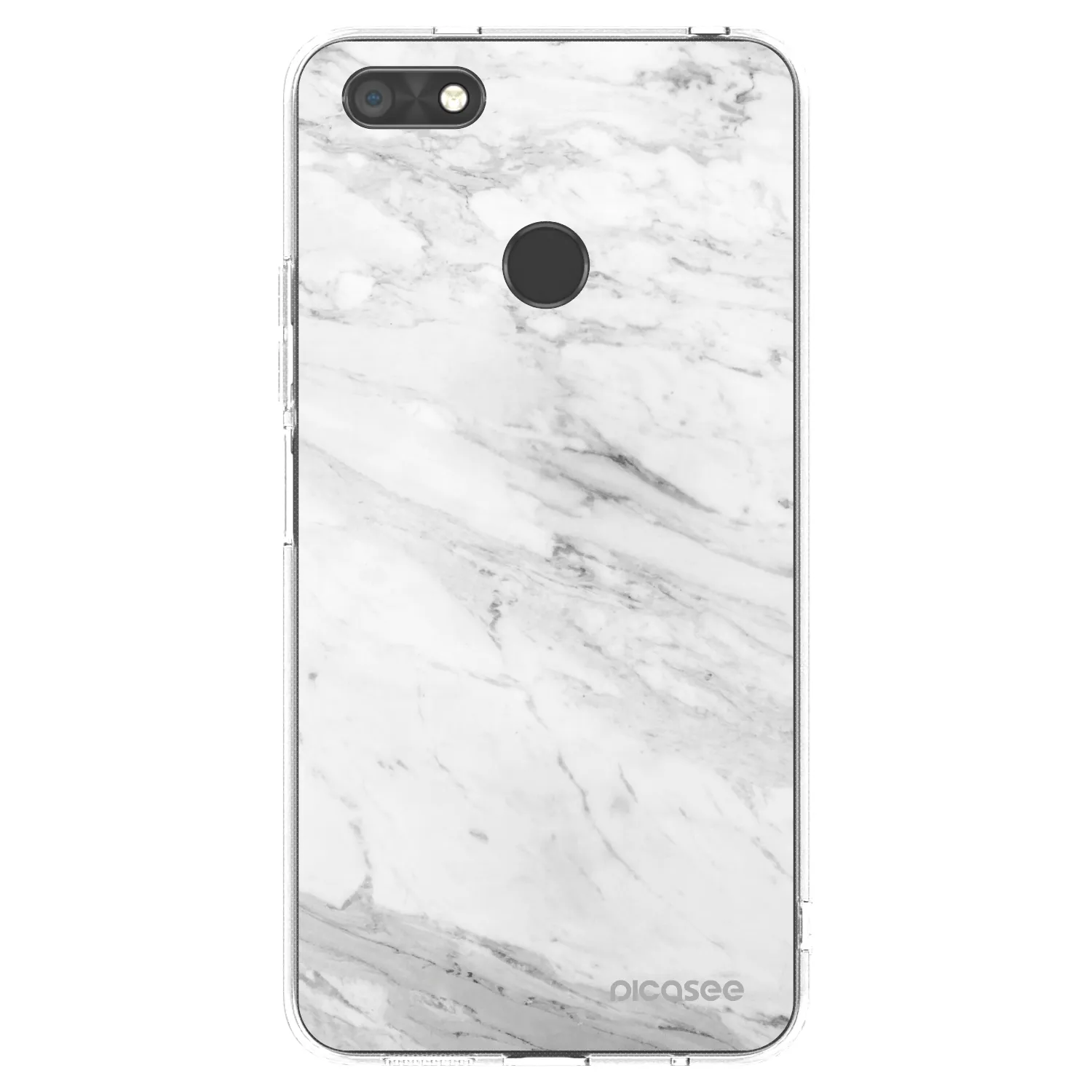 Picasee silikonska prozirna maskica za Huawei P9 Lite Mini - White marble