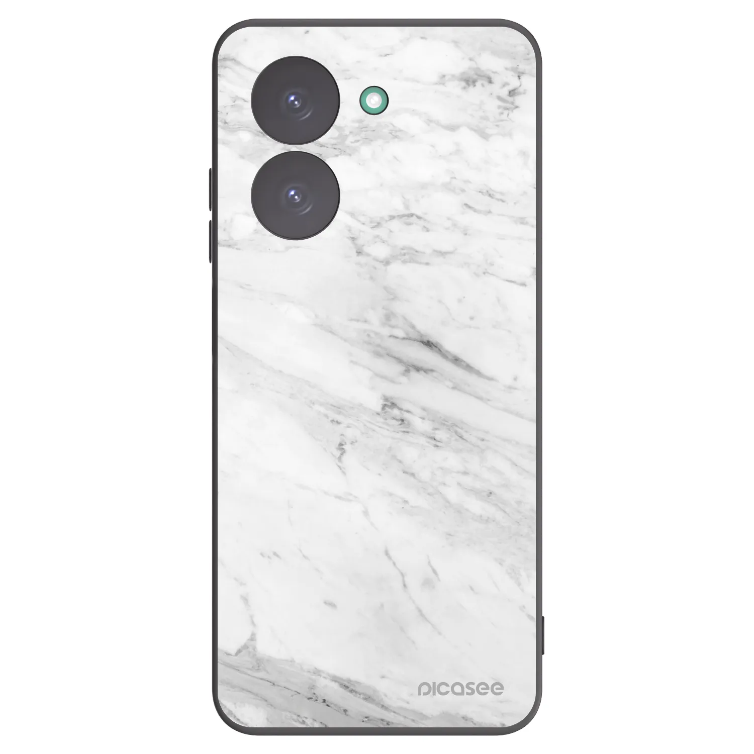 Picasee crna silikonska maskica za Xiaomi Redmi A5 - White marble