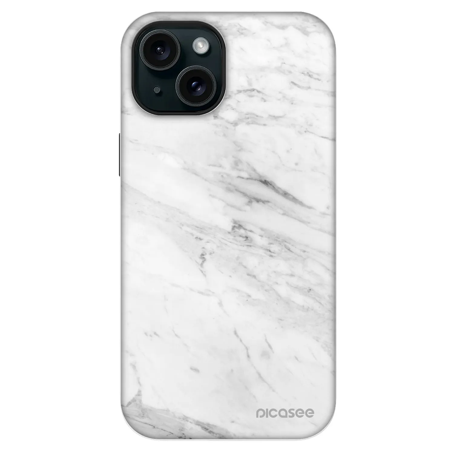 Picasee Fashion Case MagSafe za Apple iPhone 13 - White marble