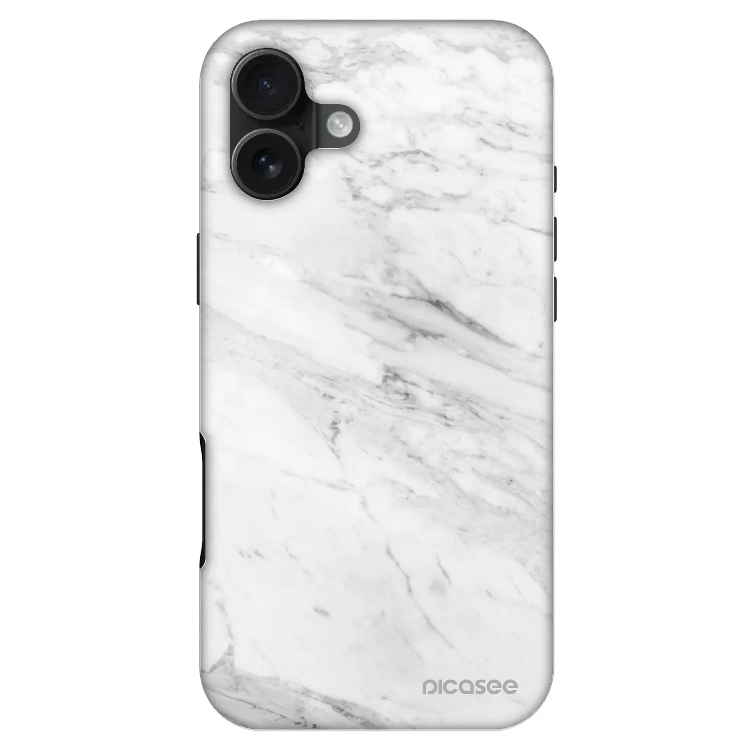 Picasee Fashion Case MagSafe za Apple iPhone 16 Plus - White marble
