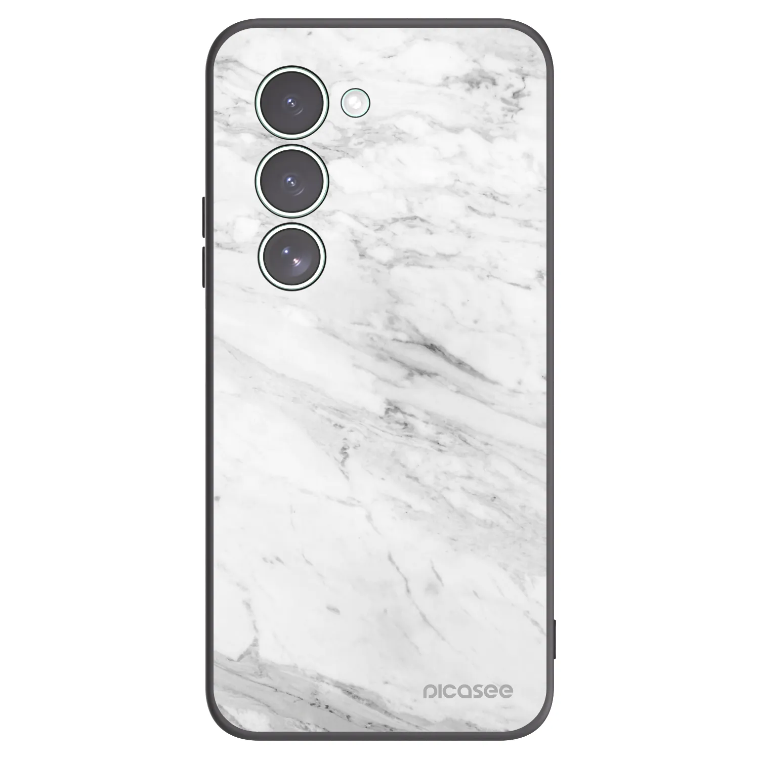 Picasee crna silikonska maskica za Xiaomi Redmi 15 5G - White marble
