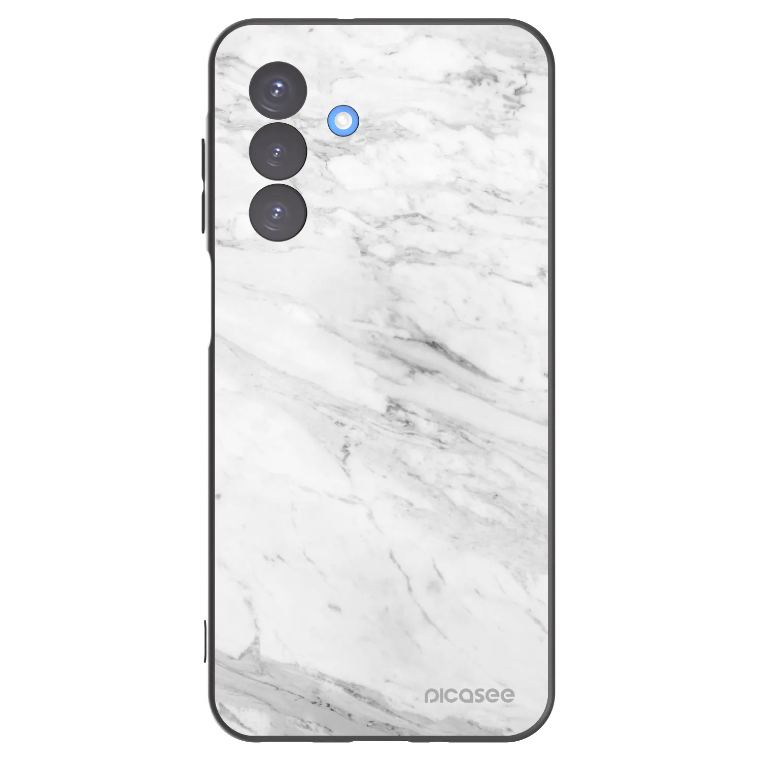 Picasee crna silikonska maskica za Samsung Galaxy A17 5G - White marble