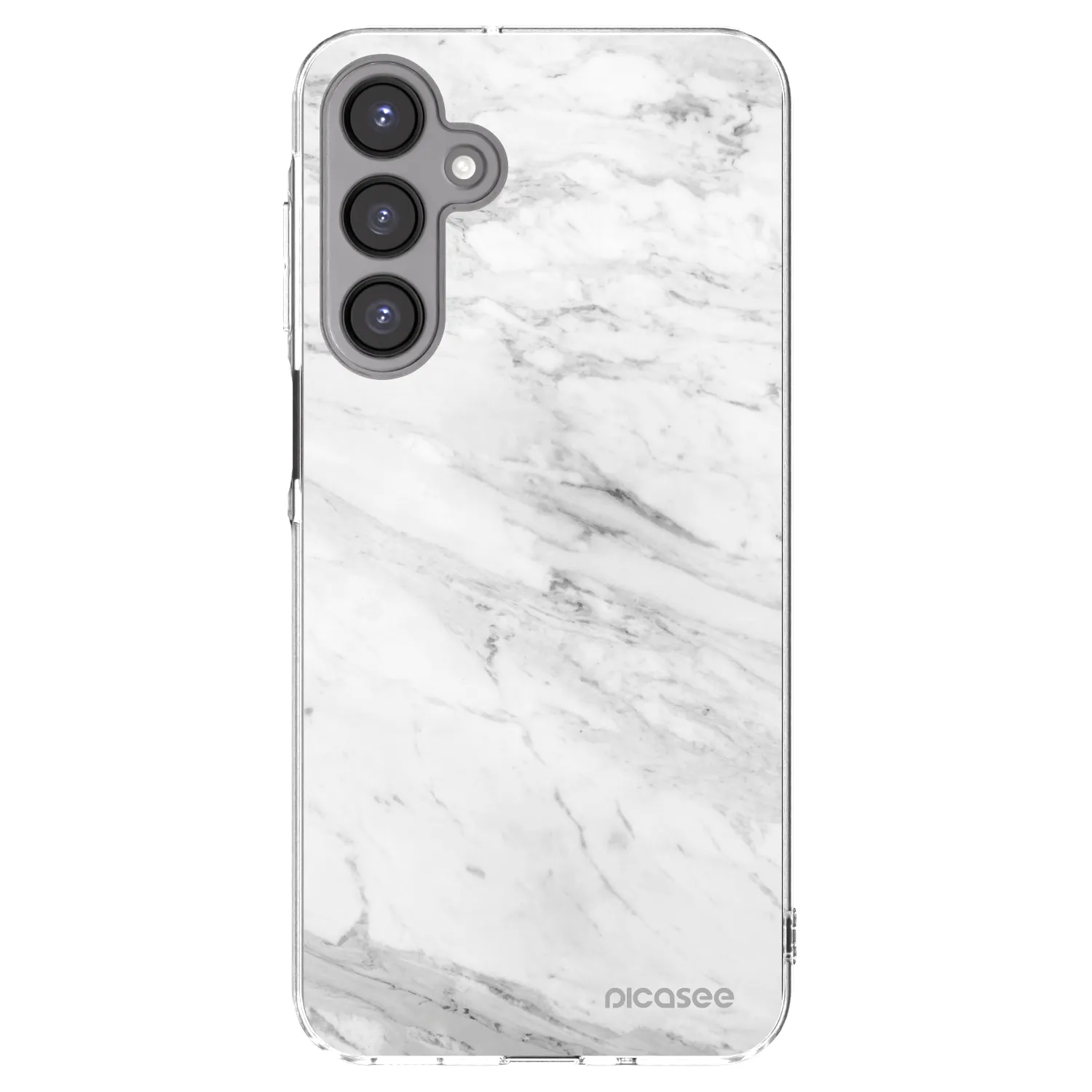 Picasee silikonska prozirna maskica za Samsung Galaxy A16 4G - White marble