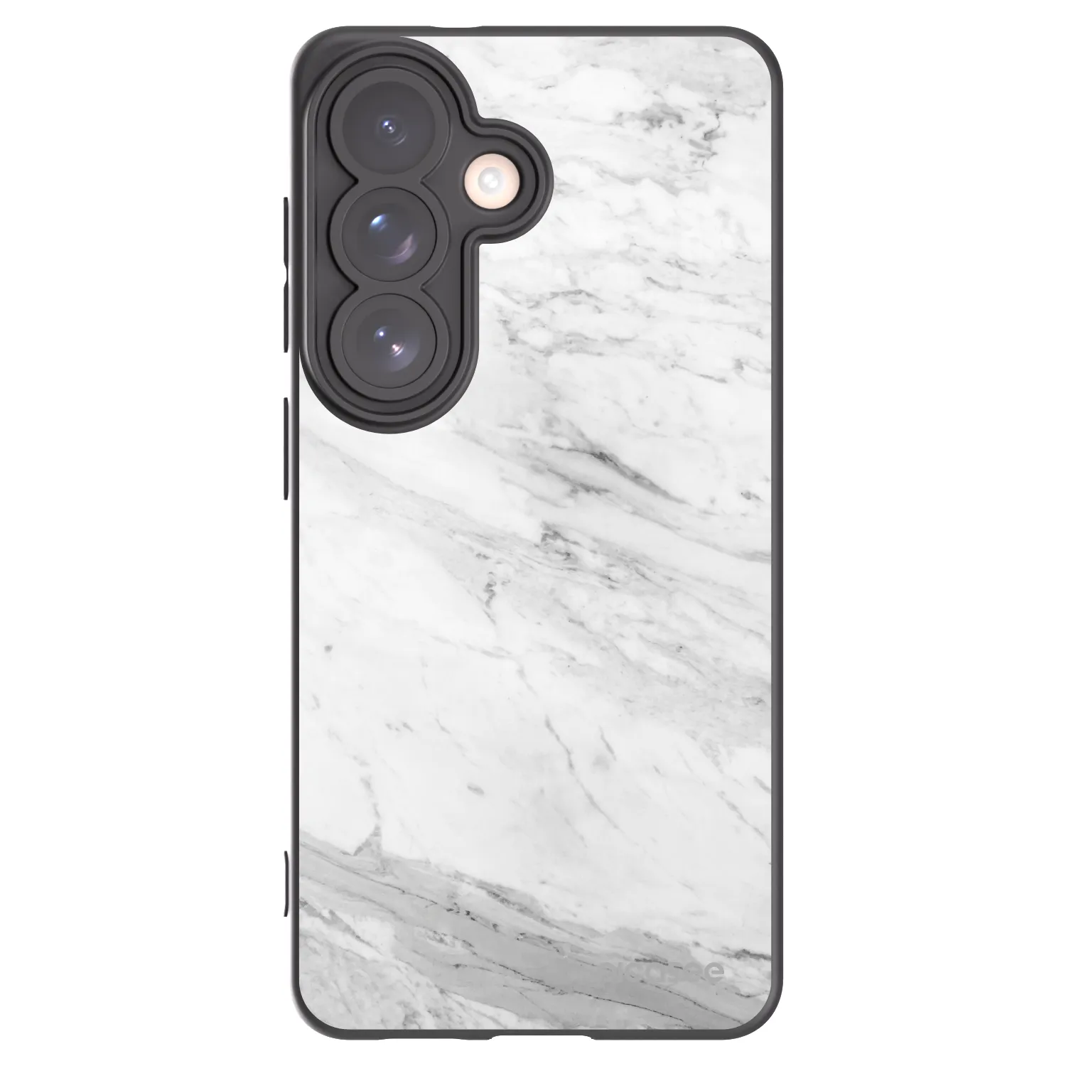 Picasee crna silikonska maskica za Samsung Galaxy S26 - White marble