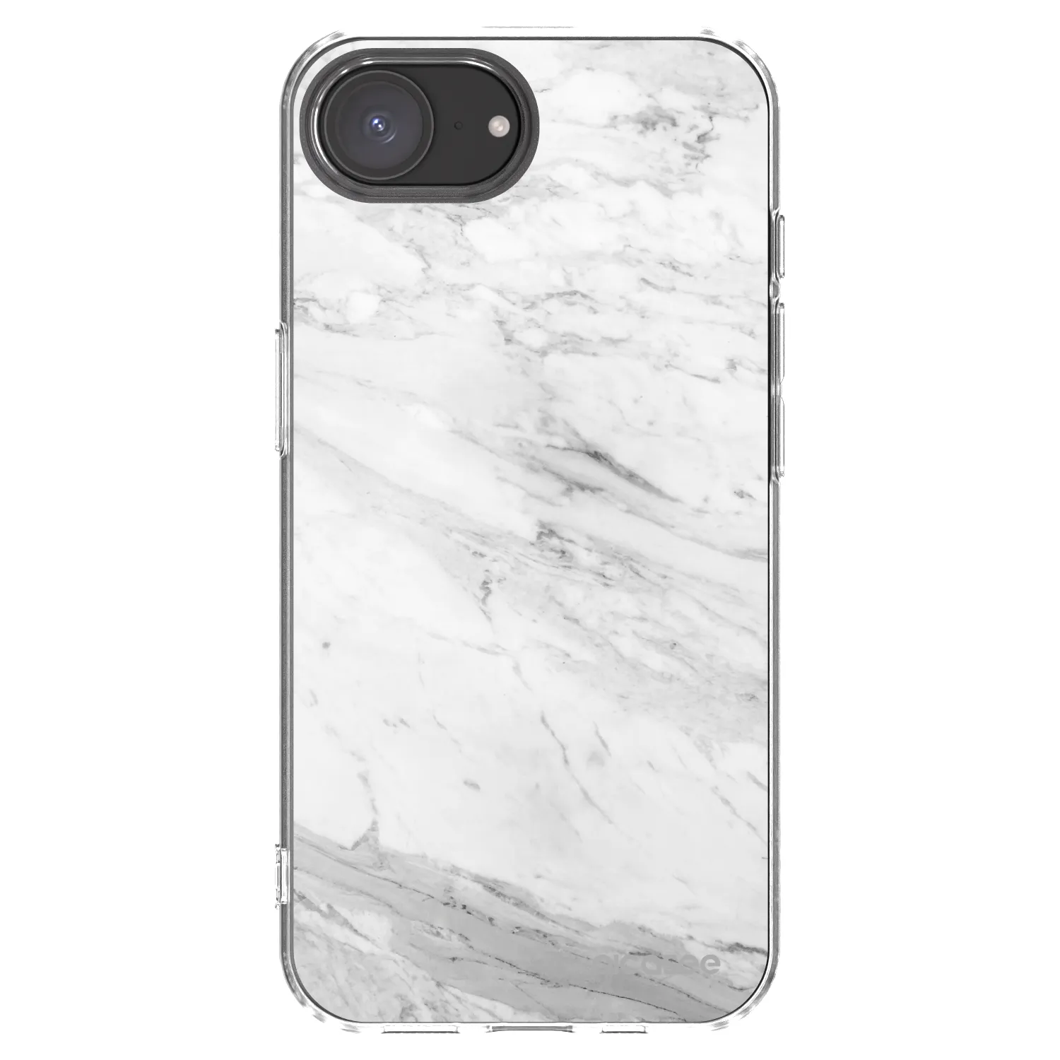 Picasee silikonska prozirna maskica za Apple iPhone 17e - White marble
