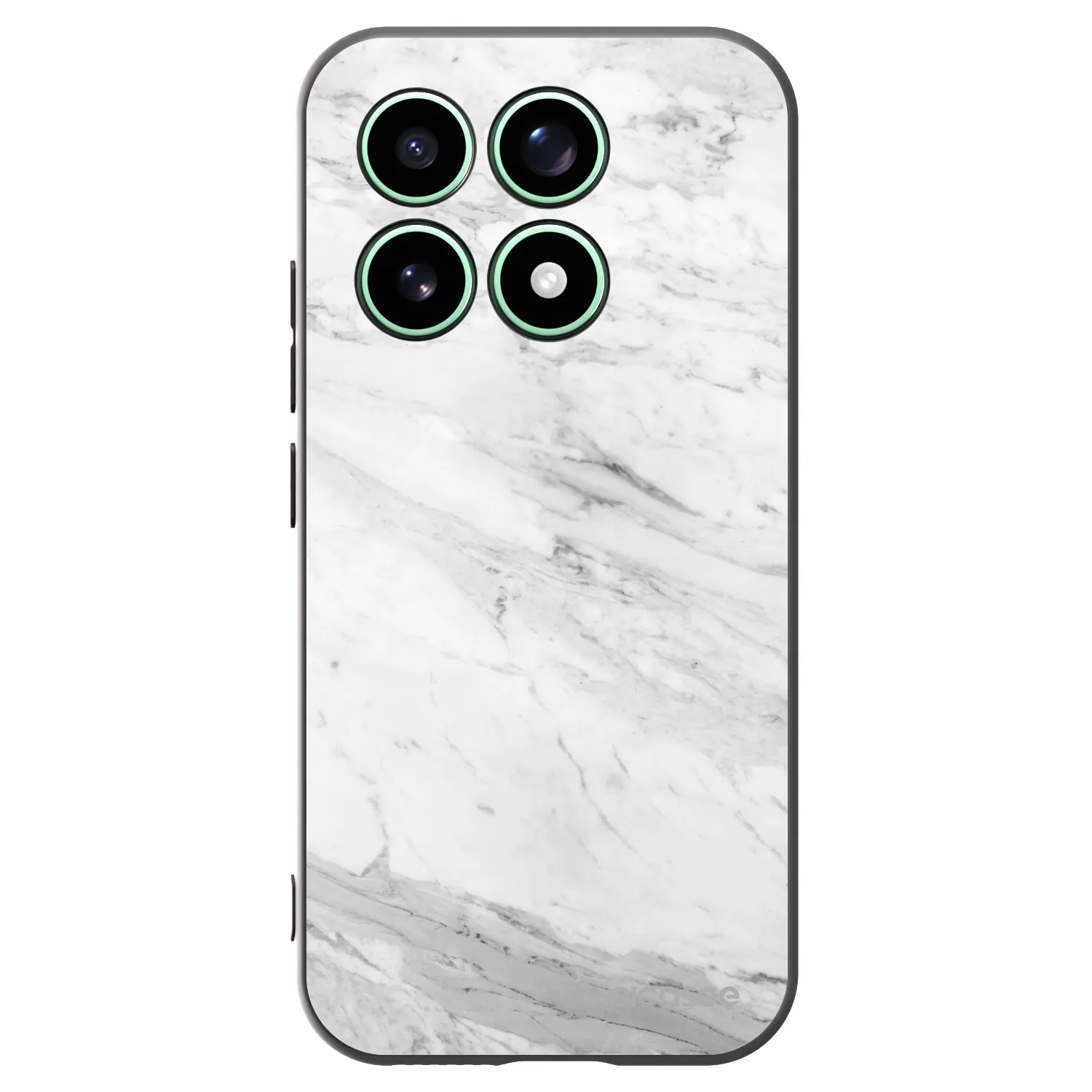 Picasee crna silikonska maskica za Xiaomi 17 - White marble