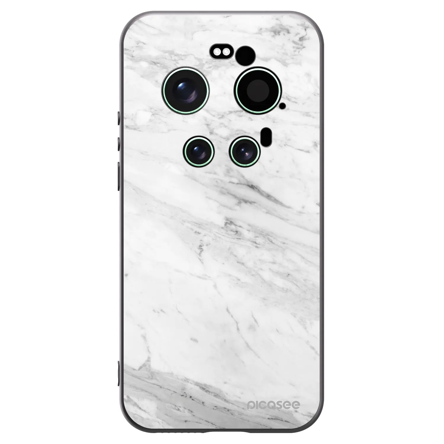 Picasee crna silikonska maskica za Xiaomi 17 Ultra - White marble
