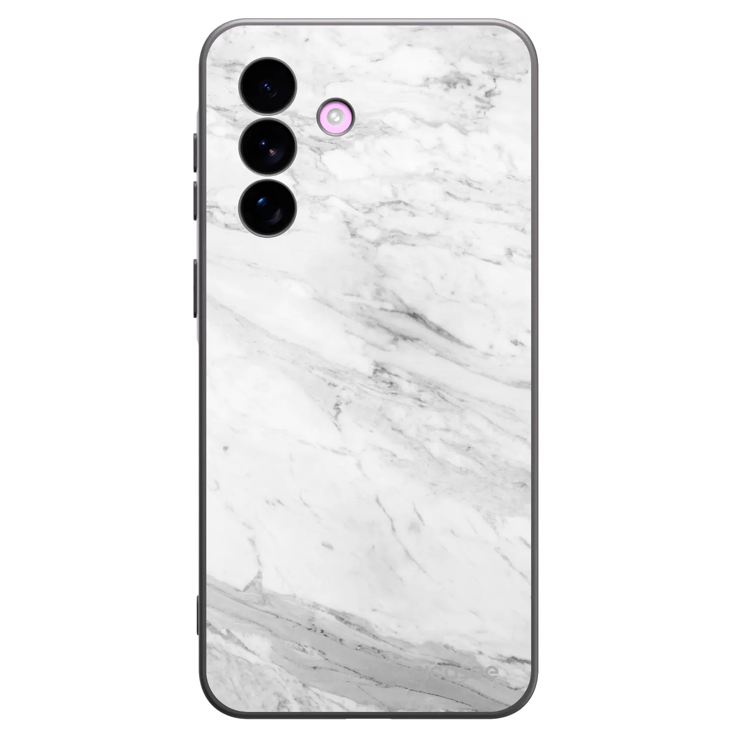 Picasee crna silikonska maskica za Samsung Galaxy A57 5G - White marble